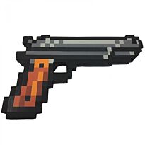 Minecraft: Пистолет Кольт 8Бит пиксельный 24см