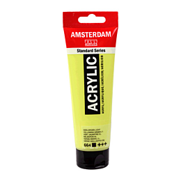 Краска акриловая AMSTERDAM, (664) Желтовато-зеленый светлый, 120 мл