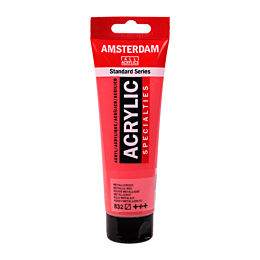 Краска акриловая AMSTERDAM, (832) Красный металлик, 120 мл