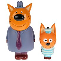 Три кота: Игрушка пластизоль для ванны Три Кота папа и Коржик
