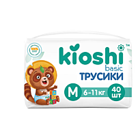 Kioshi: Подгузники-трусики Basic M40, 6-11 кг