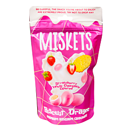 Miskets Драже Biscuit с клубничным вкусом в белом шоколаде 80г