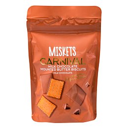 Miskets Печенье Carnival молочным шоколадом 80г
