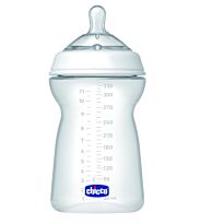 Chicco: Бутылочка для кормления "Natural" Feeling  силикон 330 мл, 6м+