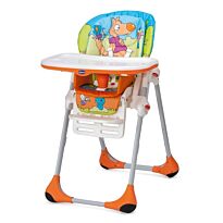 Chicco: Стульчик для кормления Polly 2 в 1 Wood Friends 4w