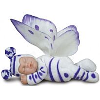 Anne Geddes: Детки-бабочки бело-сиреневые 9"