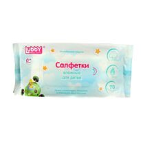 Lubby: Салфетки влажные 70шт, нетканое полотно, 0+