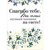 Спасибо тебе. Ты самый лучший человек на свете
