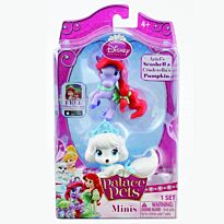 Disney: Palace Pets Minis. Щенок Золушки Pumpkin и пони Ариель Seashell, 2 фигурки 4 см
