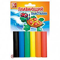 Пластилин плавающий 6 цветов