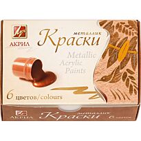 Краски акриловые металлик 6 цв.