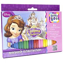 Мягкий пластилин. София 12 цветов, 250 гр., 24 шт.