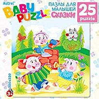 Astrel: Пазл Baby puzzle "Три поросенка" 25эл.