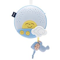 Chicco: Ночник-проектор на кроватку "Sunset" голубой 0м+