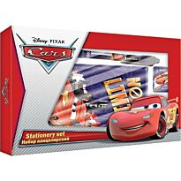 Набор канцелярский в подарочной коробке с вырубкой. Размер 21х13х3 см. Cars
