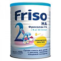 Friso: Смесь 400г Фрисолак 2 ГА с DHA/ARA
