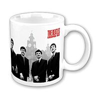 Кружка в коробке с логотипом Beatles. The Liver Building