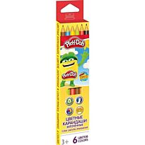 Карандаши 6 цветов Play Doh, треугольные