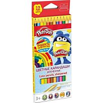 Карандаши 12 цветов Play Doh, треугольные