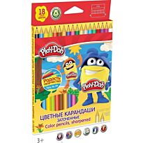 Карандаши 18 цветов Play Doh, треугольные