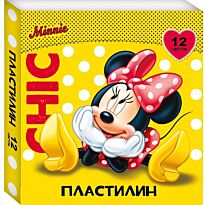 Пластилин 12 цветов "Минни"