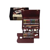 Набор масляных красок REMBRANDT MASTER, 24*15 мл,  12*40 мл, 2*60мл, уайт-спирит, медиум, лак, кисть.