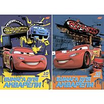 Бумага для акварели 10 л., папка А4 Cars2