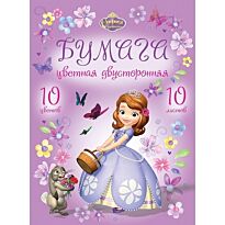 Цветная бумага 2-стор Sofia in flowers А4 8 цветов 16 листов
