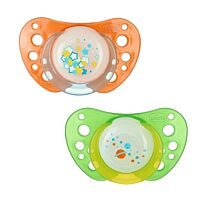 Chicco: Пустышка силикон Physio Air  6+ 2 шт нейтральная