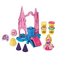 Уценка: Play-Doh. Набор игровой "Замок Авроры" 4баночки(вкл.нов.блестящ.)принцесса, 2 наряда и акс. в наборе.