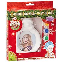 Набор для творчества Bondibon "Фоторамка-подарок" Снеговик