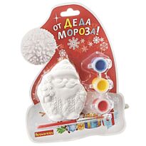 Набор для творчества Bondibon "Ёлочные украшения" Дед Мороз на карте, шапка
