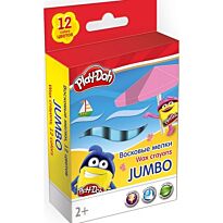Мелки восковые JUMBO 12 цв/ 12 шт. Play Doh. Размер: 13,7х8,5х3см.