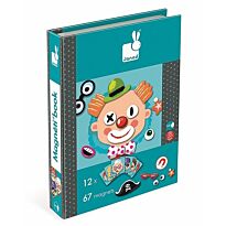 Janod: Книга магнитная "Смешные лица"