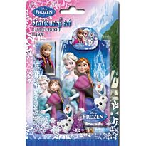 Набор канцелярский "Frozen" Мини-карандаш,блокнот, ластик, точилка