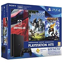 Игровая консоль Sony PlayStation 4 Slim 500GB + Horizon Zero Dawn + DriveClub + Ratchet & Clank