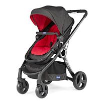 Chicco: Прогулочная коляска-трансформер Urban Plus Crossover Red Wave + аксесс. (6шт) красн.
