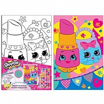 Kreatto: Рисуем по холсту Яркие подружки,стразы,Shopkins