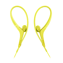 Наушники Sony MDR-AS410AP cпортивные заушины Yellow with Mic