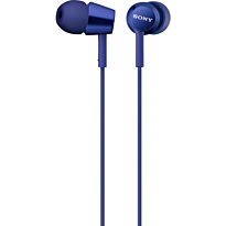 Наушники Sony MDR-EX155AP navy blue with Mic
