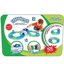 1toy: Гибкий трек "Большое путешествие" светится с темноте, 102 дет.