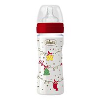 Chicco: Бутылочка Christmas 150мл силикон
