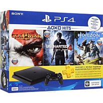 Игровая консоль Sony PlayStation 4 Slim 500GB + Horizon Zero Dawn + God Of War 3 + Uncharted 4