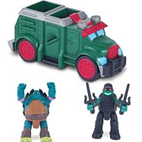 TMNT: MICRO mutants. Бронированный грузовик с невидимым Рафом и Слешем