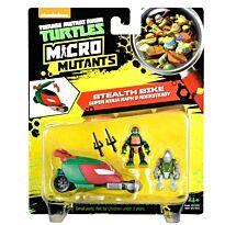 TMNT: MICRO mutants. Мотоцикл Стелз с фигурками Рафа и Рокстеди