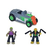 TMNT: MICRO mutants. Скоростной кабриолет с фигурками лихачей Майки и Донни