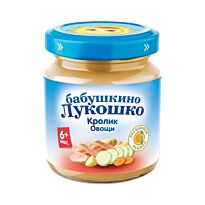 БЛ: Пюре 100г Рагу овощное с кроликом с 6 мес.
