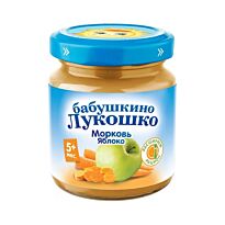 БЛ: Пюре 100г Морковь,яблоко с 5 мес.