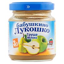 БЛ: Пюре 100г Груша,яблоко б/сах с 3,5 мес.