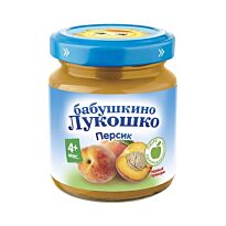 БЛ: Пюре 100г Персик  б/сах с 4 мес.